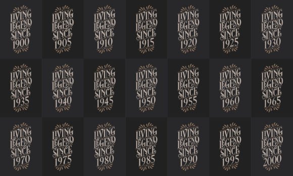 Download Vintage Lettering Birthday Quote Bundle - Vintage lettering Collection
