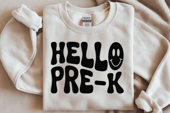 Download Hello Pre-K SVG PNG, Retro Wavy Text SVG - Retro wavy text svg Collection