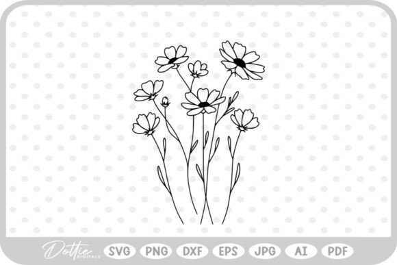 Download Wildflowers Flower Nature SVG PNG DXF - Flower Collection
