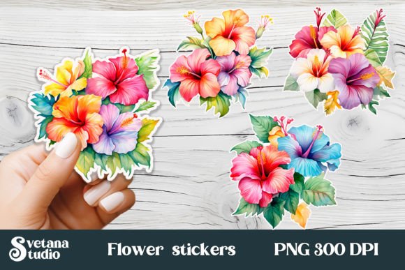 Download Hibiscus Flower Stickers Printable - Flower Collection