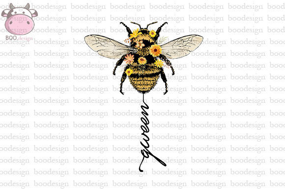 Download Wild Flower Bee Queen Sublimation - Flower Collection