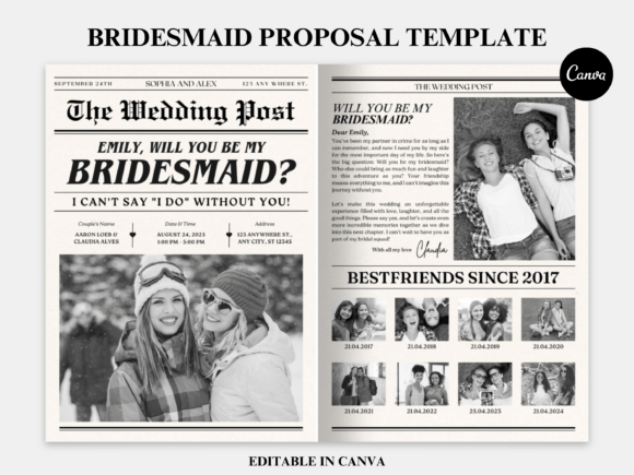 Download Bridesmaid Proposal Newspaper Flower. - Flower Collection
